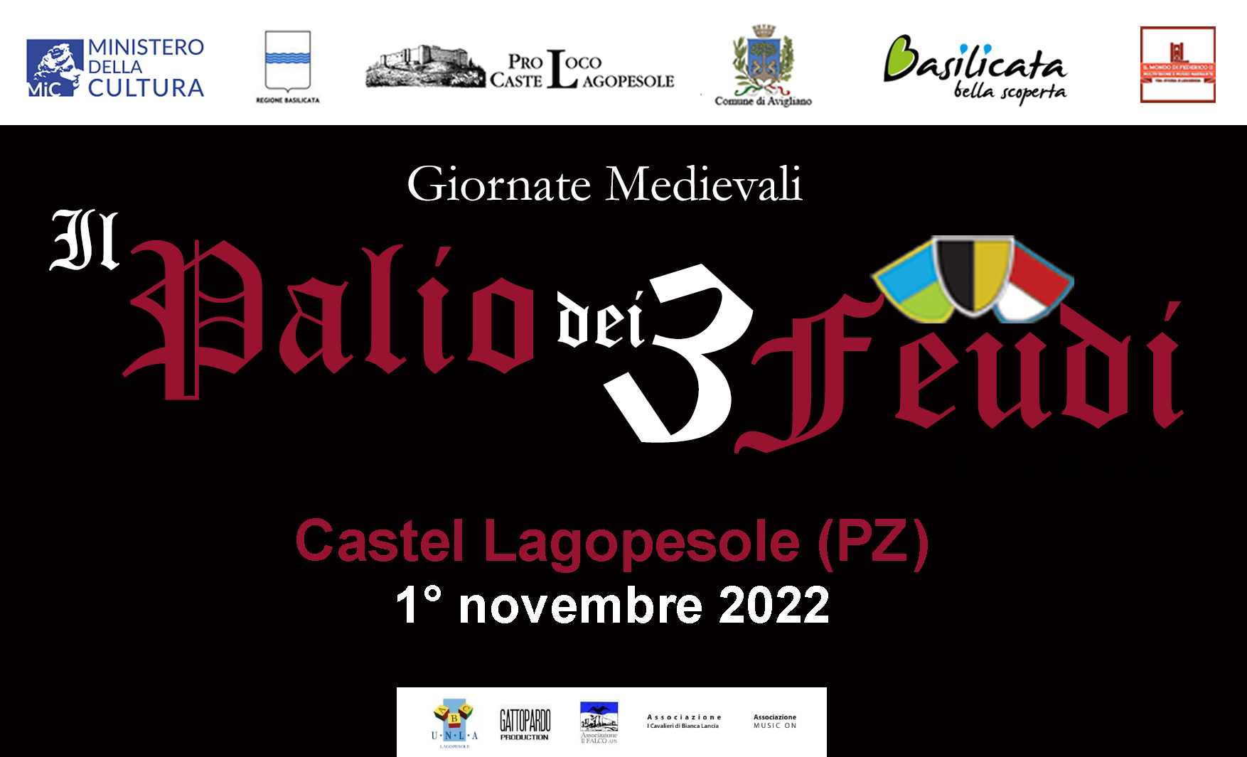 banner palio dei 3 feudi 2022